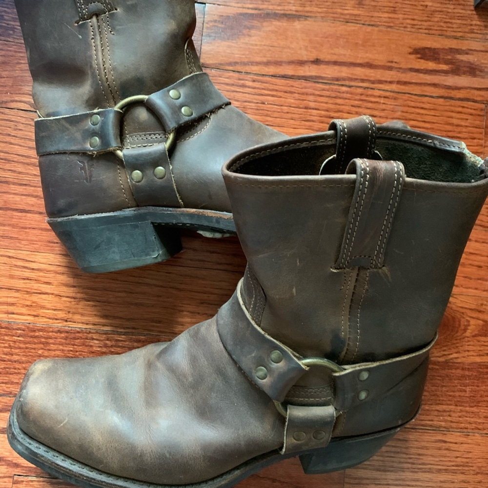 Frye harness boots
